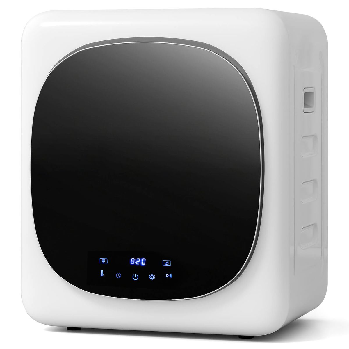 Compact Mini Clothes Dryer with Stainless Steel Tub - Touch Screen with 6 Drying Modes