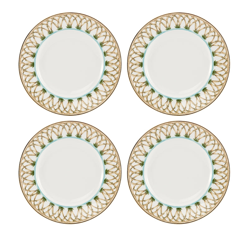 Lenox Colonial Bamboo Accent Plates, Set of 4