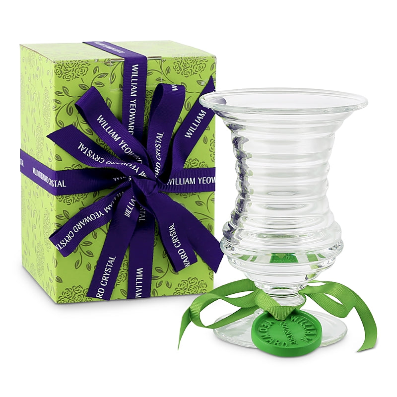 William Yeoward Crystal Ripples Footed Vase, 6