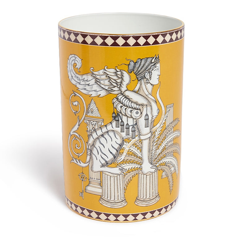 La DoubleJ Sphynx Saffron Pillar Vase