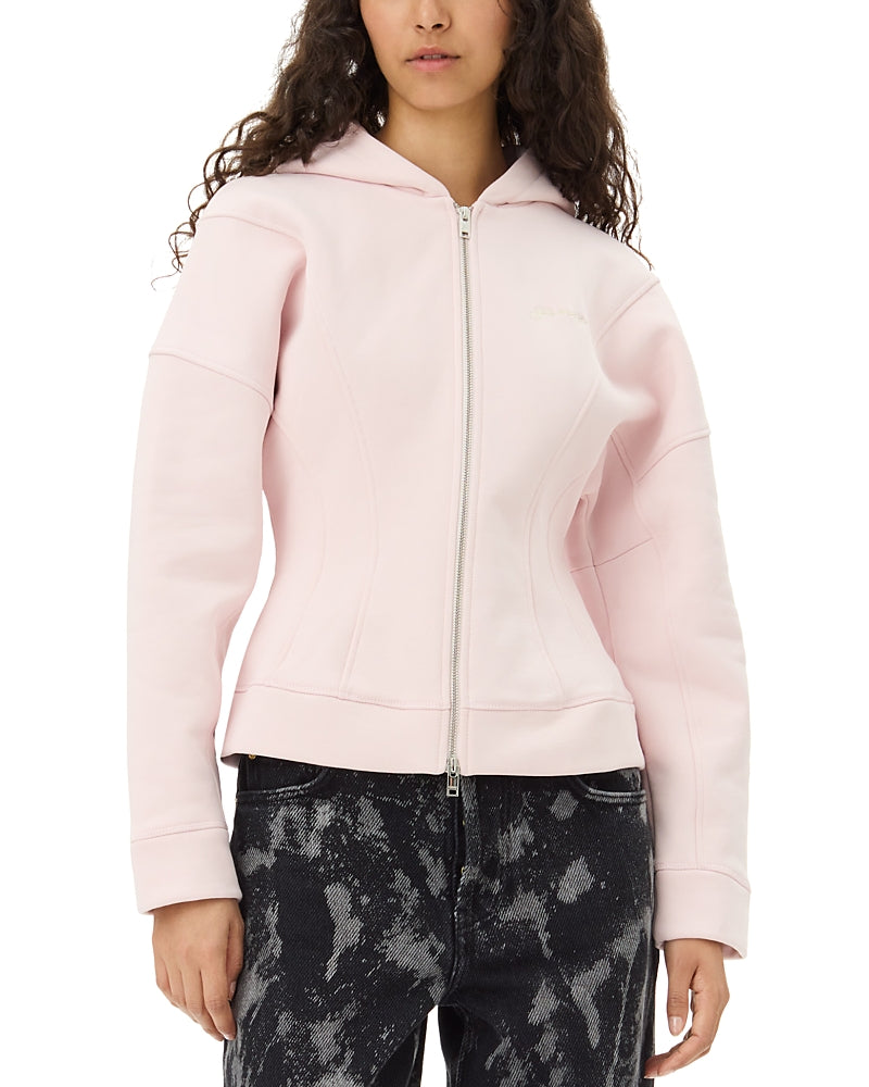 Ganni Fleece Zip Hoodie