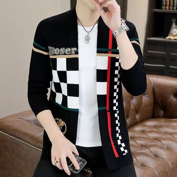 Jacket Mens Sweaters Cotton Knitted Pullover long Sleeve Tops Causal Sportwear hoody Fleece jackets Sweatshirts Clothes Outerwear Coats Asia