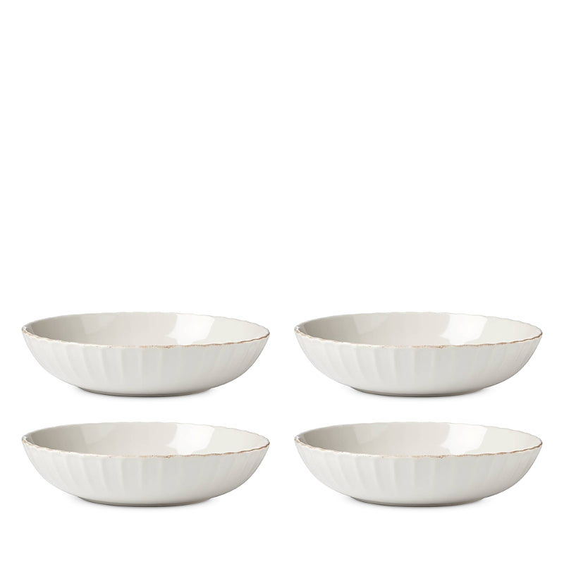 Lenox French Perle Scallop Pasta Bowls, Set of 4