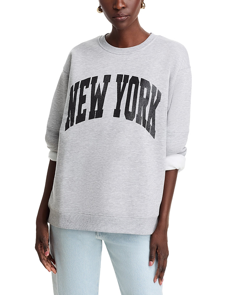 Vintage Havana Glitter Letterman Sweatshirt