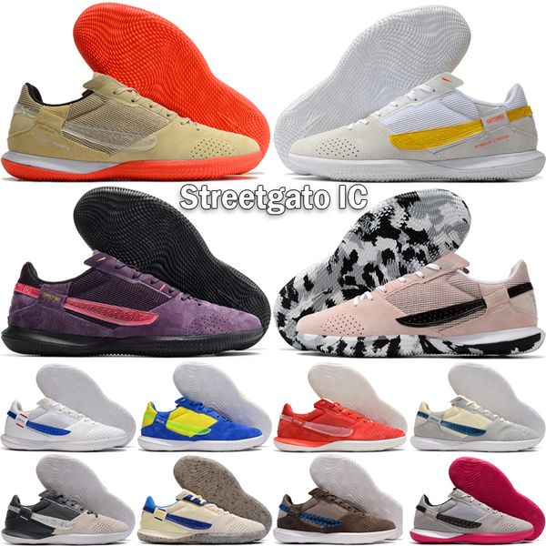 Streetgato IC Men Soccer Shoes Classics Suede Designer Federations Nostalgia ondon Cages Small Sided Purple Pink Blast Indoor Football Boots