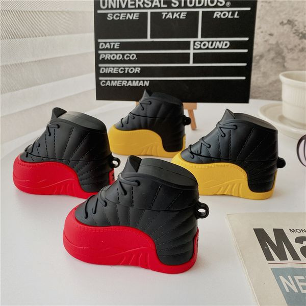 ddmygifts Creative 3D red and yellow ball shoes, Pro Bluetooth wireless headphone protective case, suitable for 1-2-3 generations A