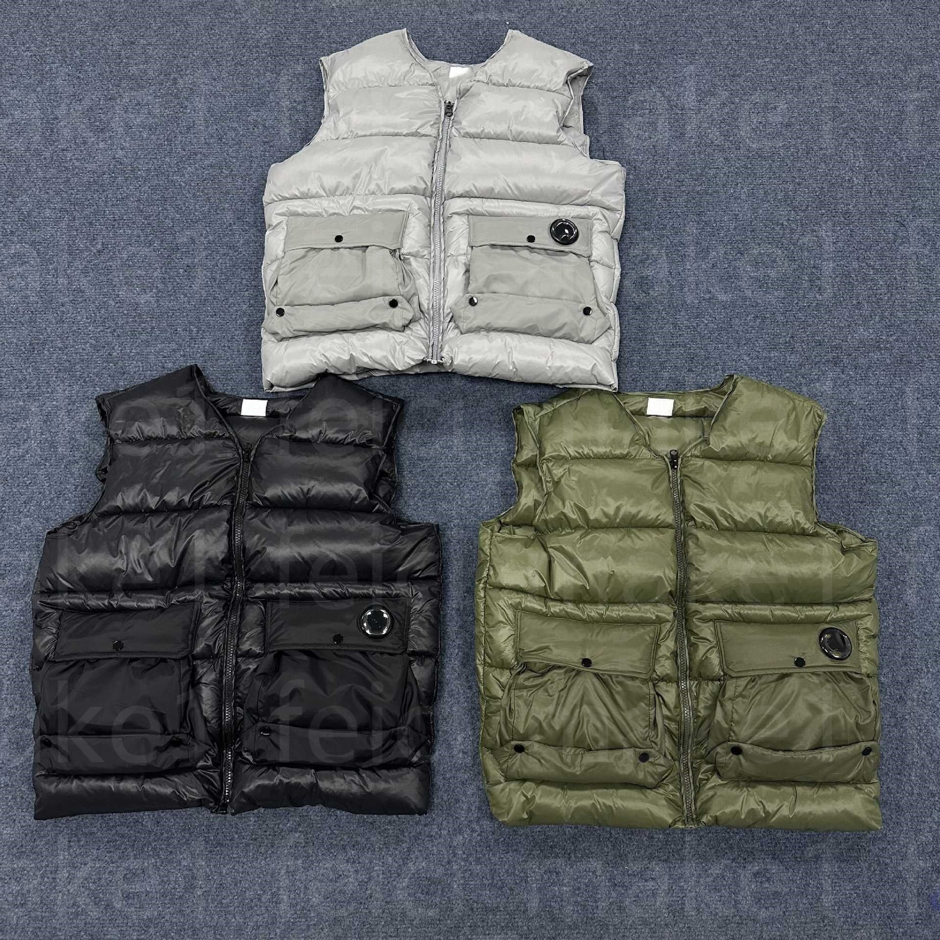 Mens Vests Designer Down Vest Puffer Vest Womens Gilet Coats Embroidered Chest Badge With Letters Body Warmer Outerwear Windbreaker Jackets