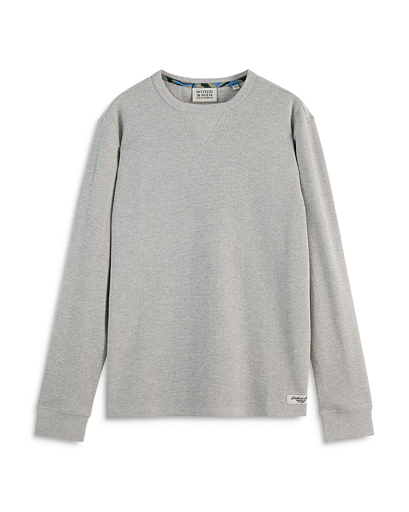 Scotch & Soda Waffle Knit Crewneck Sweater