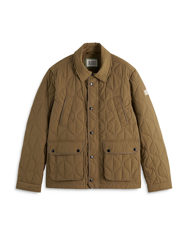 Scotch & Soda Geometric Quilted Coat