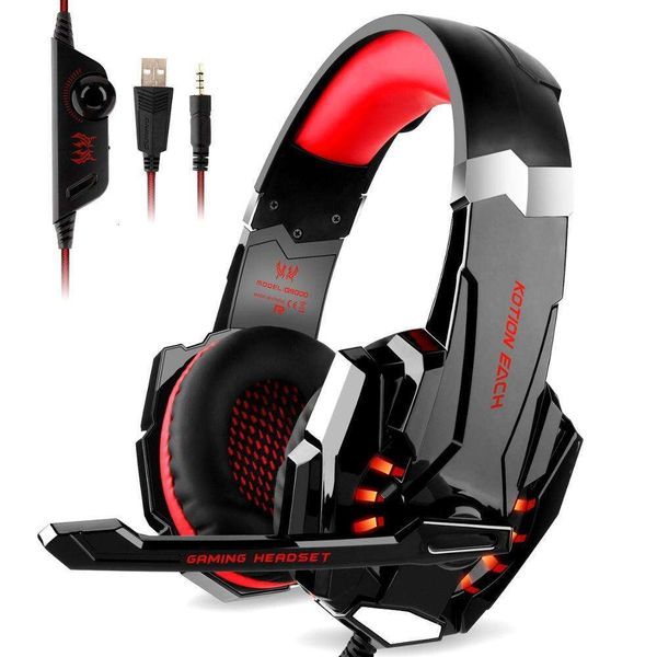 shanshi KOTION EACH G9000 Stereo Gaming Headset with LED Light for PS4, PC, Xbox One Controller