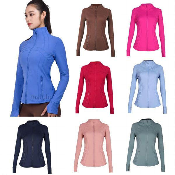 Yoga define Womens Workout Sport Coat Fiess Sports Quick Dry Activewear Solid Zip Up Sweatshirt Sportwear Jacket new