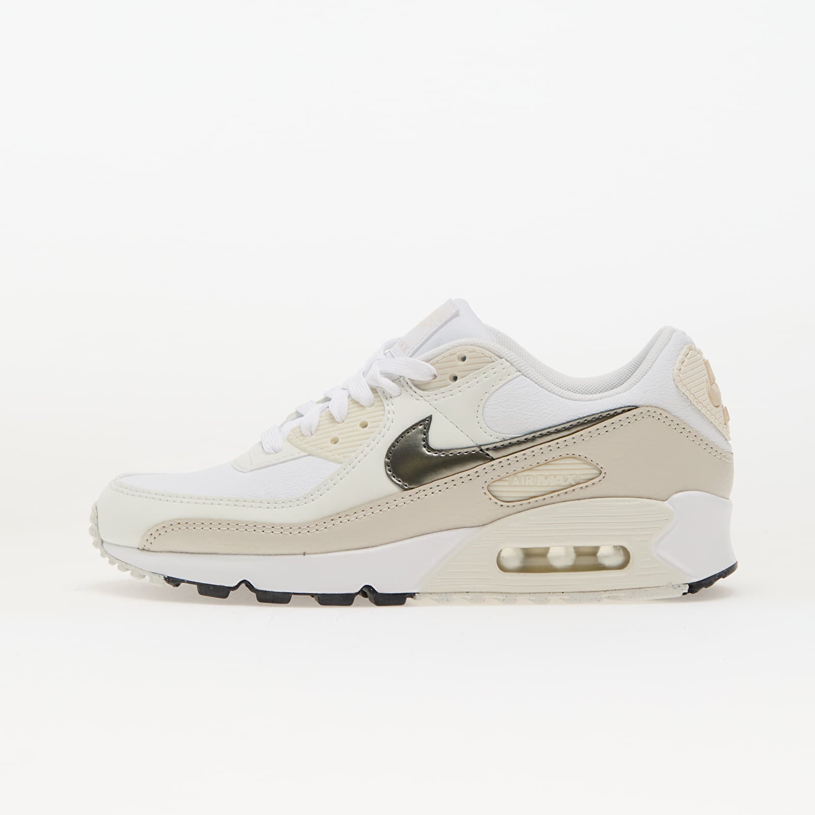 Sneakers Nike W Air Max 90 White- Flat Pewter-Lt Orewood Brn EUR 44
