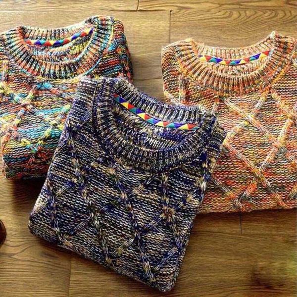 Men&#039;s Sweaters Drop shipping Brand Sweater MenBrand fashion Pullover Male O-Neck stripe Slim Fit Knitting fashion Sweaters Man Pullover