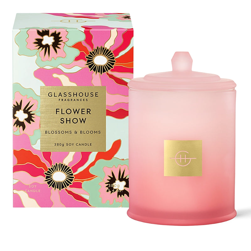 Glasshouse Fragrances Flower Show Candle, 13.4 oz.