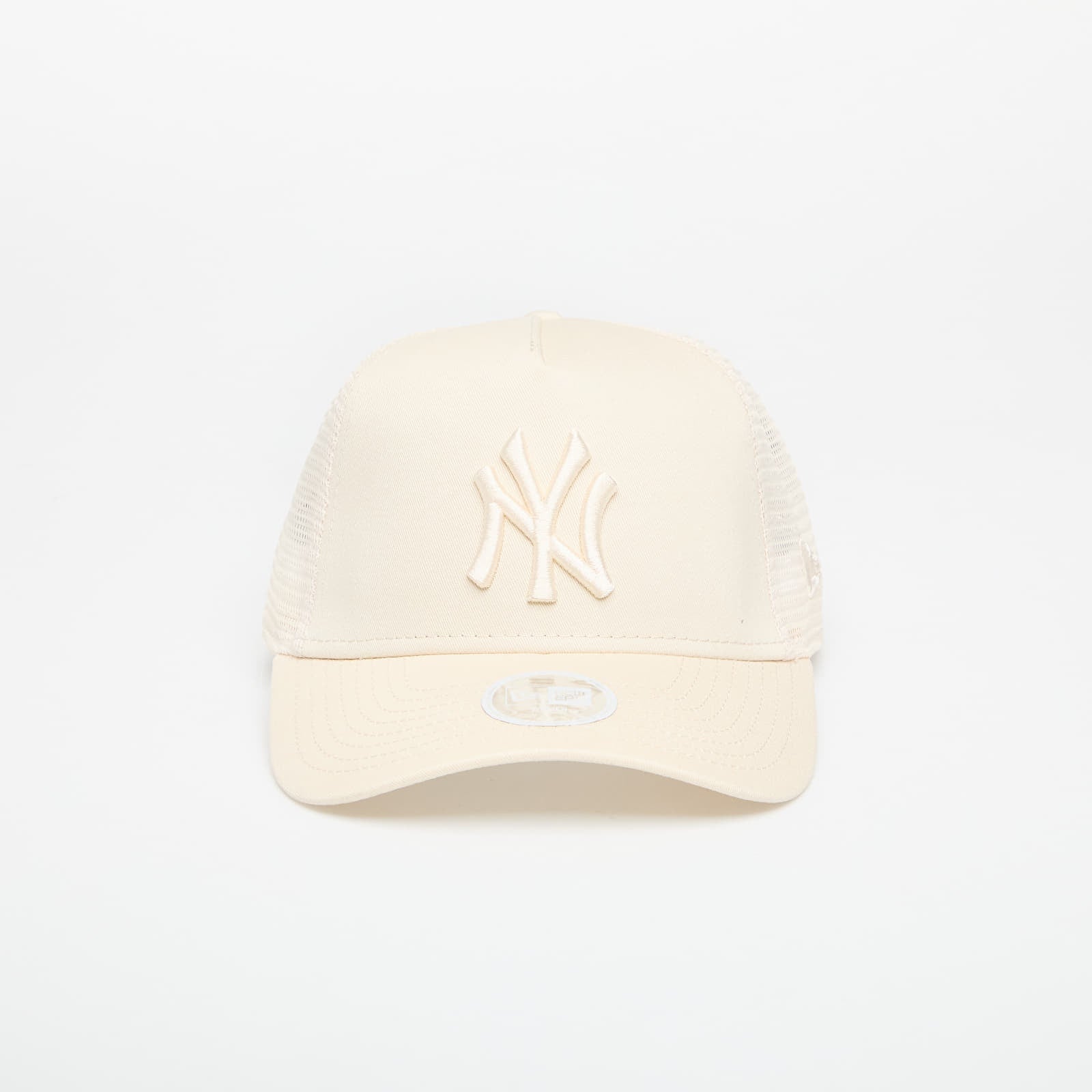 Hætte New Era New York Yankees 9FORTY Womens League Essential Trucker Cap Light Cream Universal