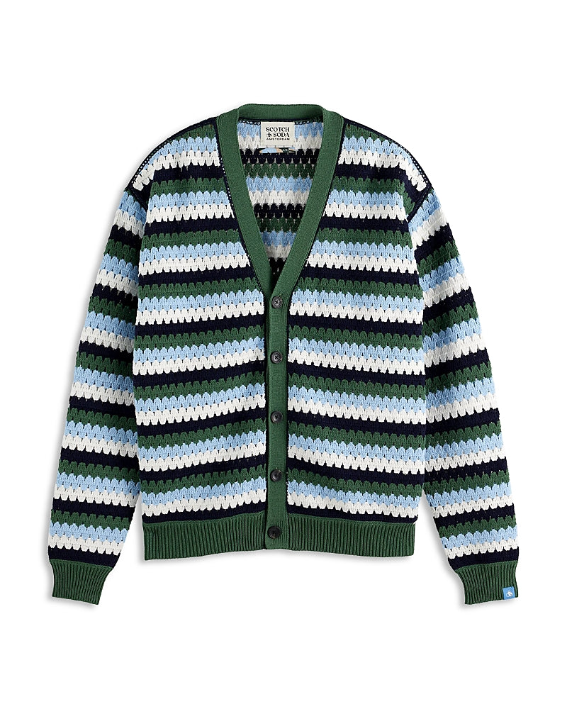 Scotch & Soda Crochet Cardigan Sweater