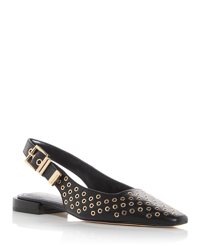 Michael Kors Women's Darrington Grommet Embellished Slingback Flats
