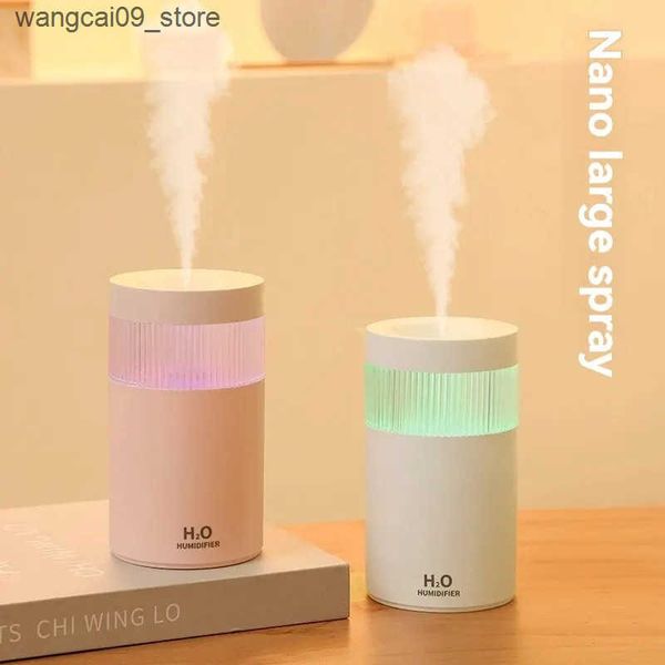Humidifiers New Small Mini Desktop USB Humidifier Atomizer Household Car Water Replenisher Small Night Light J241119