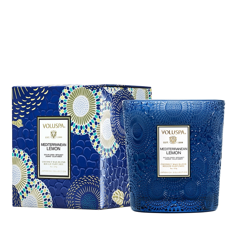 Voluspa Mediterranean Lemon Classic Candle, 9 oz.