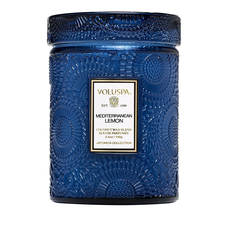 Voluspa Mediterranean Lemon Small Jar Candle, 5.5 oz.