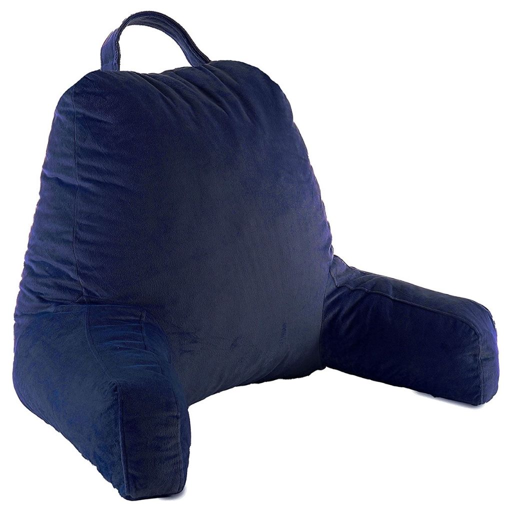 Kids' Reading and Gaming Pillow with Armrests - Navy