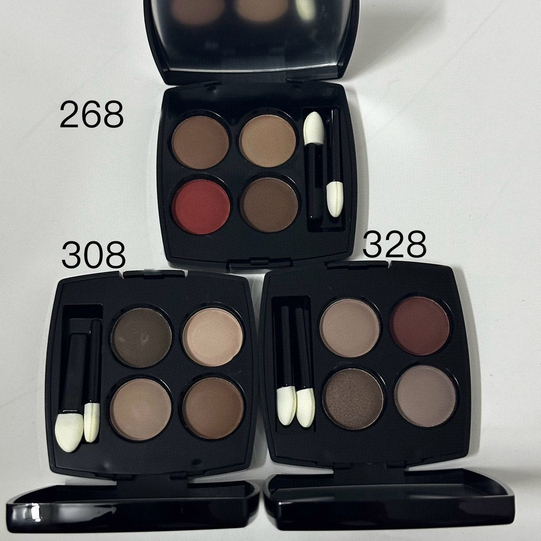 4 Colors Brand Designer Eyeshadow Palette With Makeup Brush High Quality Multi-Effect Quadra Eyeshadow Autumn Winter Color Makeup