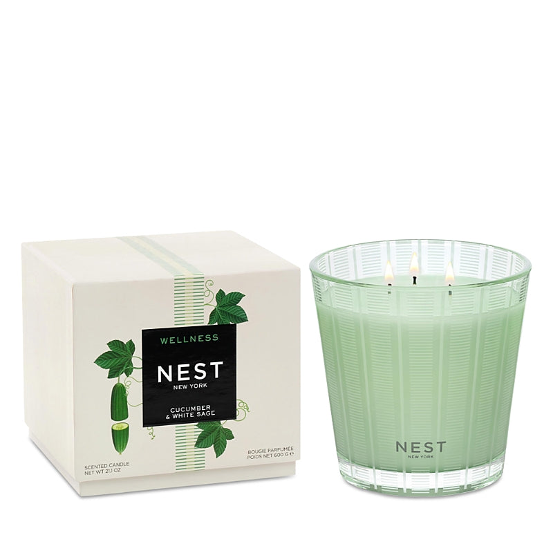 Nest New York Cucumber & White Sage 3 Wick Candle, 21 oz.