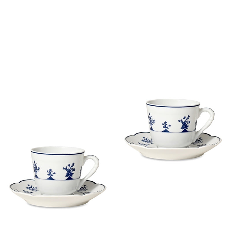 Bernardaud Chateaubriand Espresso Cup & Saucer, Set of 2