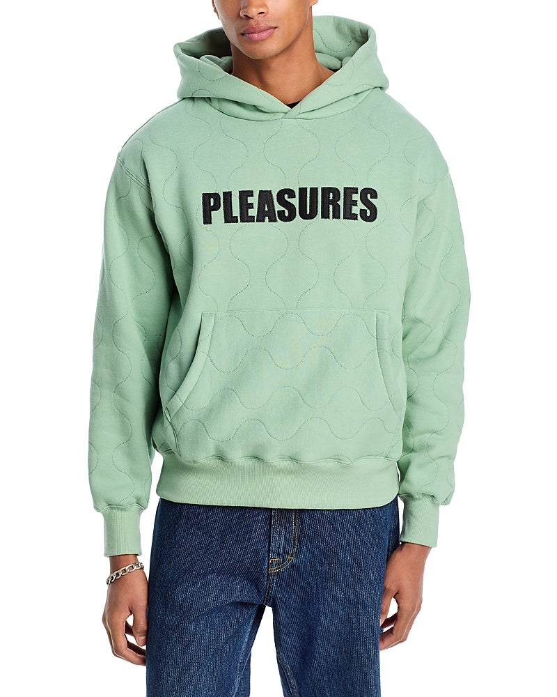 Pleasures Wave Quilted Hoodie