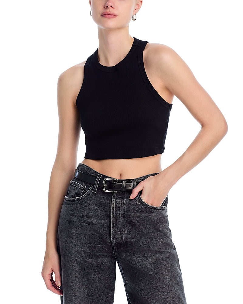 Aqua Rosie Cropped Racerback Tank - Exclusive