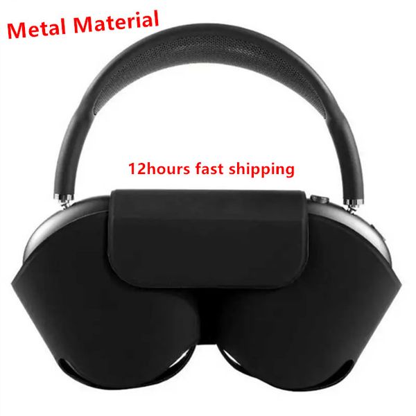 For Airpods Max bluetooth earbuds Headphone Accessories Transparent Solid Silicone Waterproof Protective case Apple AirPod Maxs Headphones H