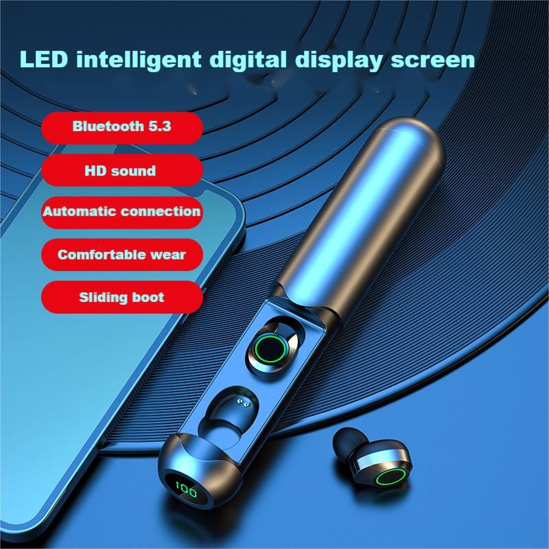 TWS Bluetooth headphone Wireless Earphone Fingerprint control BQ40 model In-ear Built-in Microphone LED display High quality Headphone Sport Earphon