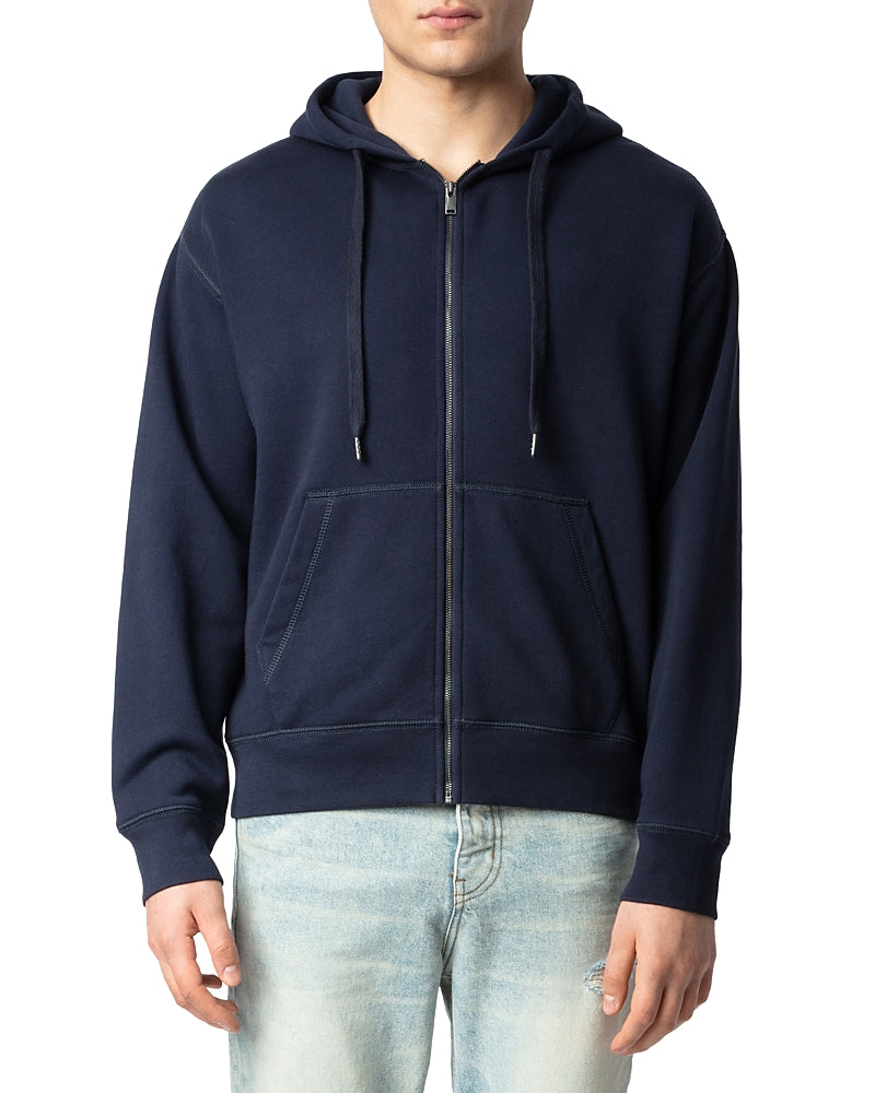 Zadig & Voltaire Sacha Logo Graphic Zip Hoodie