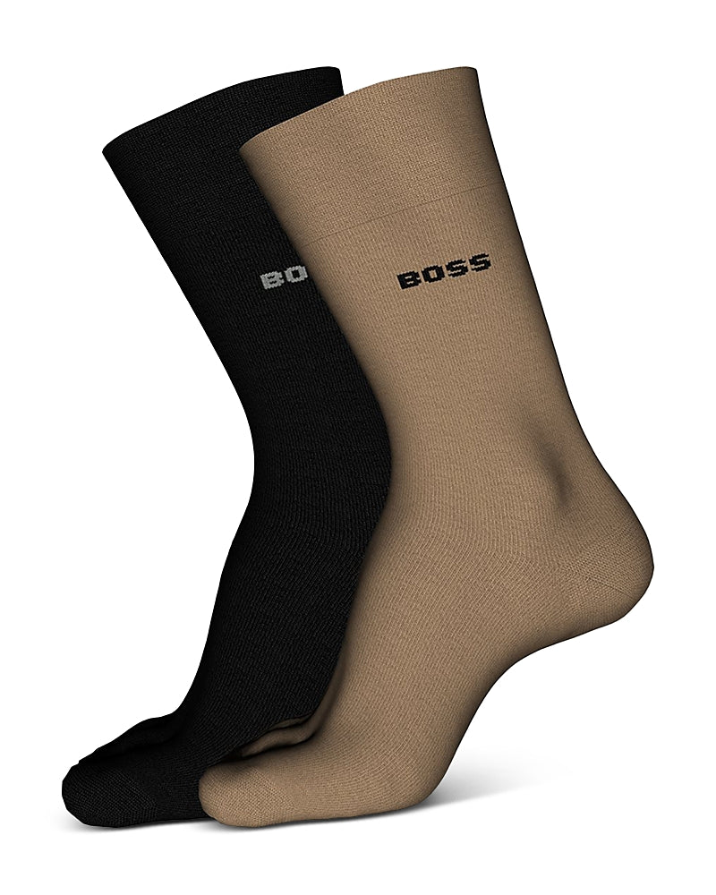 Boss Logo Crew Socks, Pack of 2