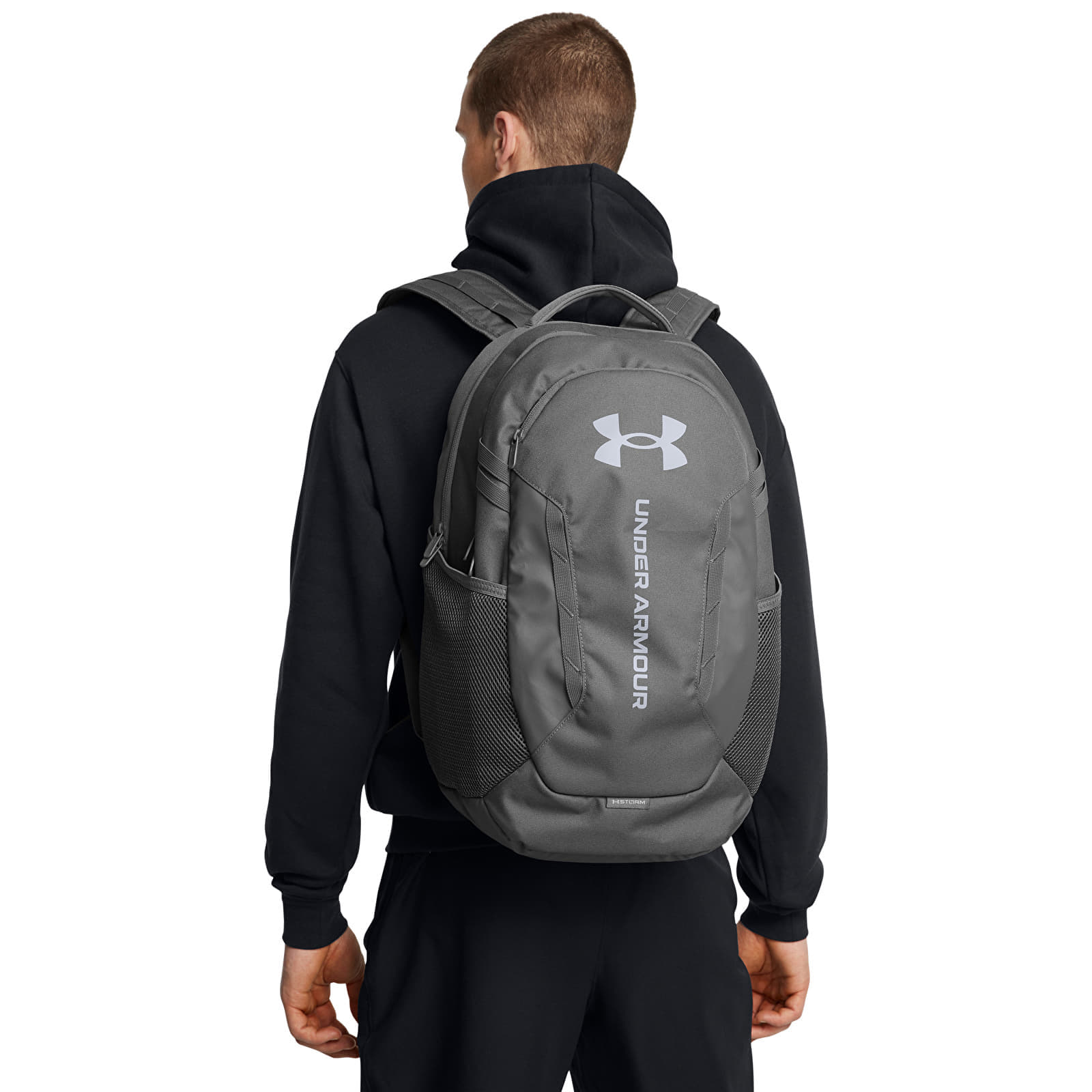 Ryggsekk Under Armour Hustle 6.0 Backpack Castlerock- Steel Universal