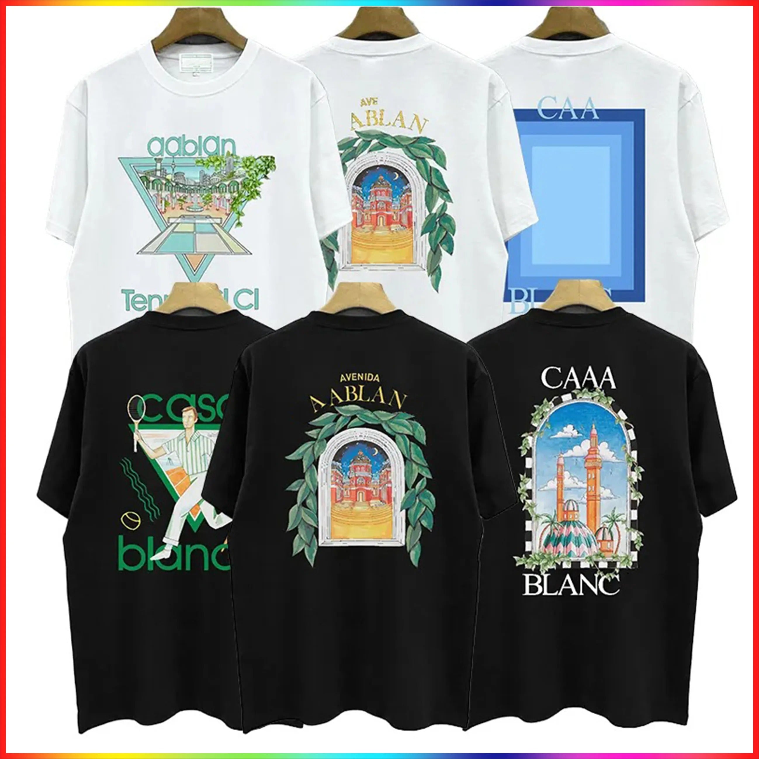 Designer T Shirts Mens Tshirts 2025 American Fashion Trends T Shirts Summer Luxury Letter Print Short Sleeve Casual Streetwear Wome Loose Shirt
