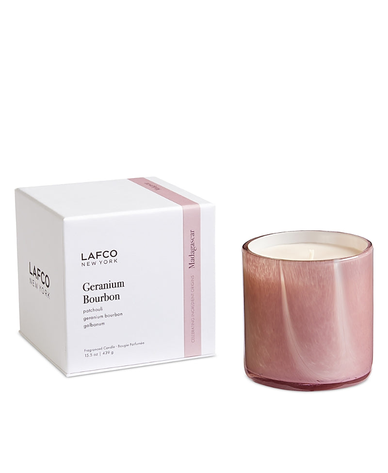 Lafco Geranium Bourbon Signature Candle, 15.5 oz.