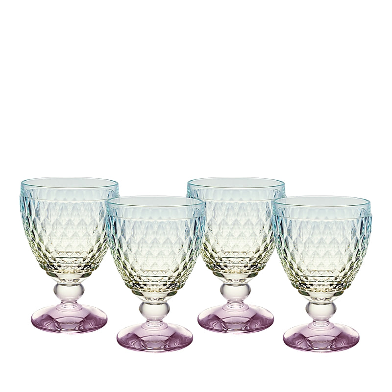 Villeroy & Boch Boston Pearl Crystal Red Wine Glasses, Set of 4