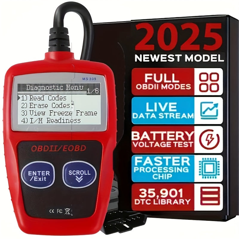 TEMU Newest Automotive Diagnostic Tool For All Cars Professional Scanner (1996+) With Screen For Direct Viewing Of Automotive : Read Trouble Codes,