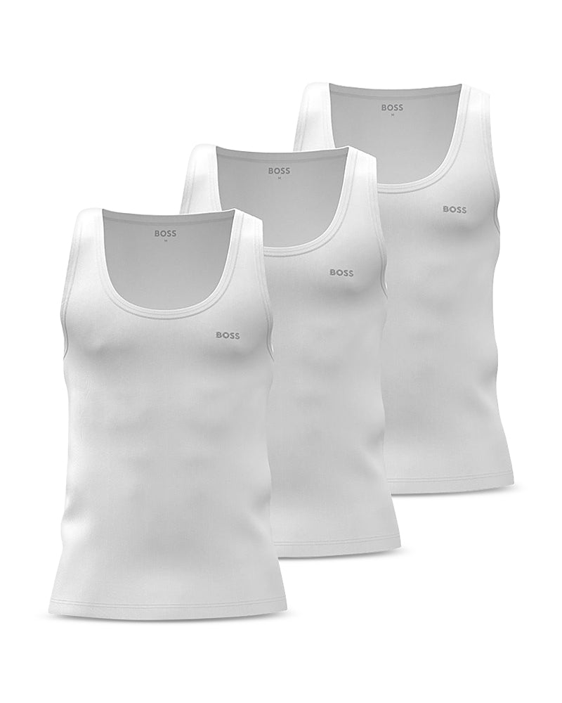 Boss Ribbed Classic Tank Top, Pack of 3
