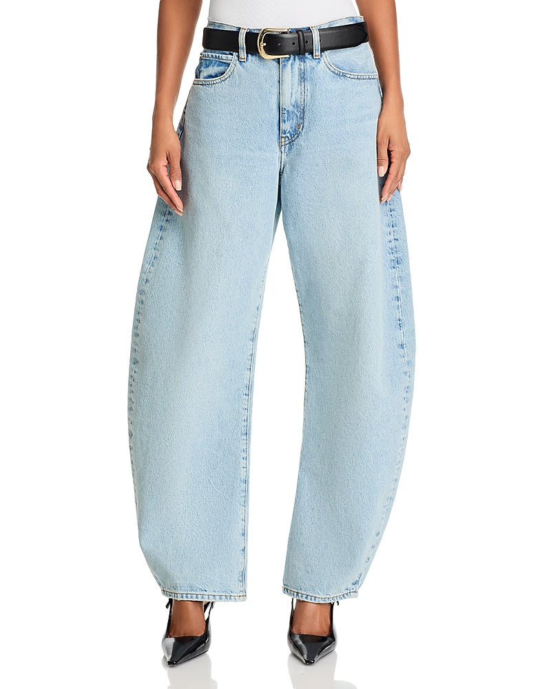 Frame The Bubble High Rise Barrel Leg Jeans