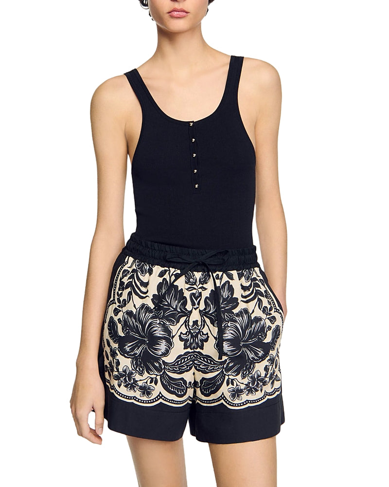 Sandro Rib Knit Tank Top