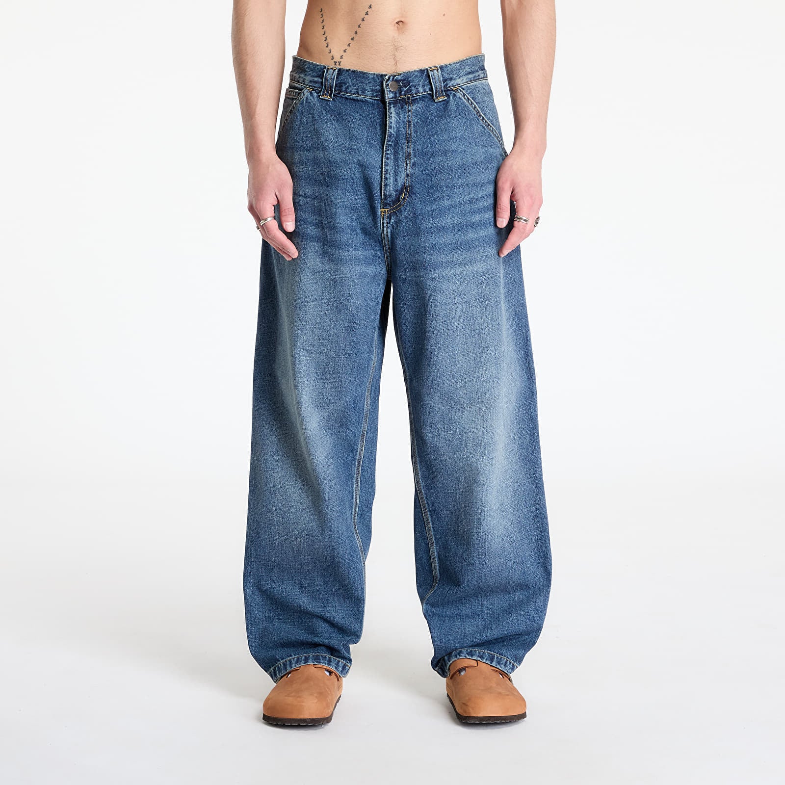 Farkut Carhartt WIP OG Single Knee Pant Blue Dark Used Wash XL