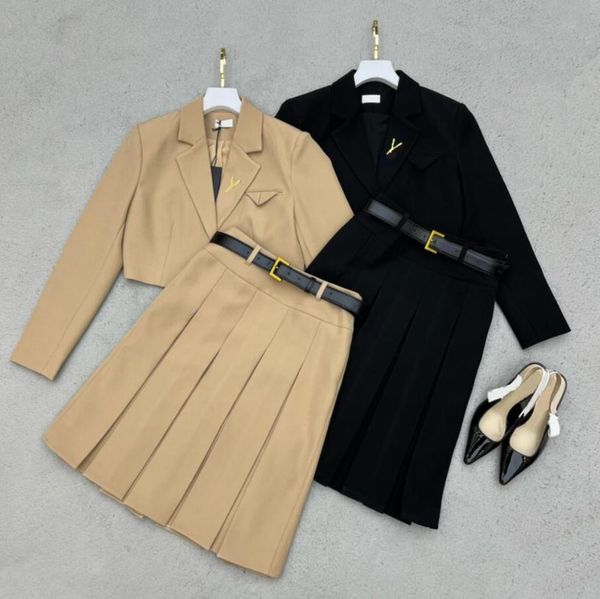 Women Dresses Sets Two Piece Dress Lady Suit Skirt Fashion Designer Jackets Skirt with Letters Party Dress Casual Skirts Suit High Quality