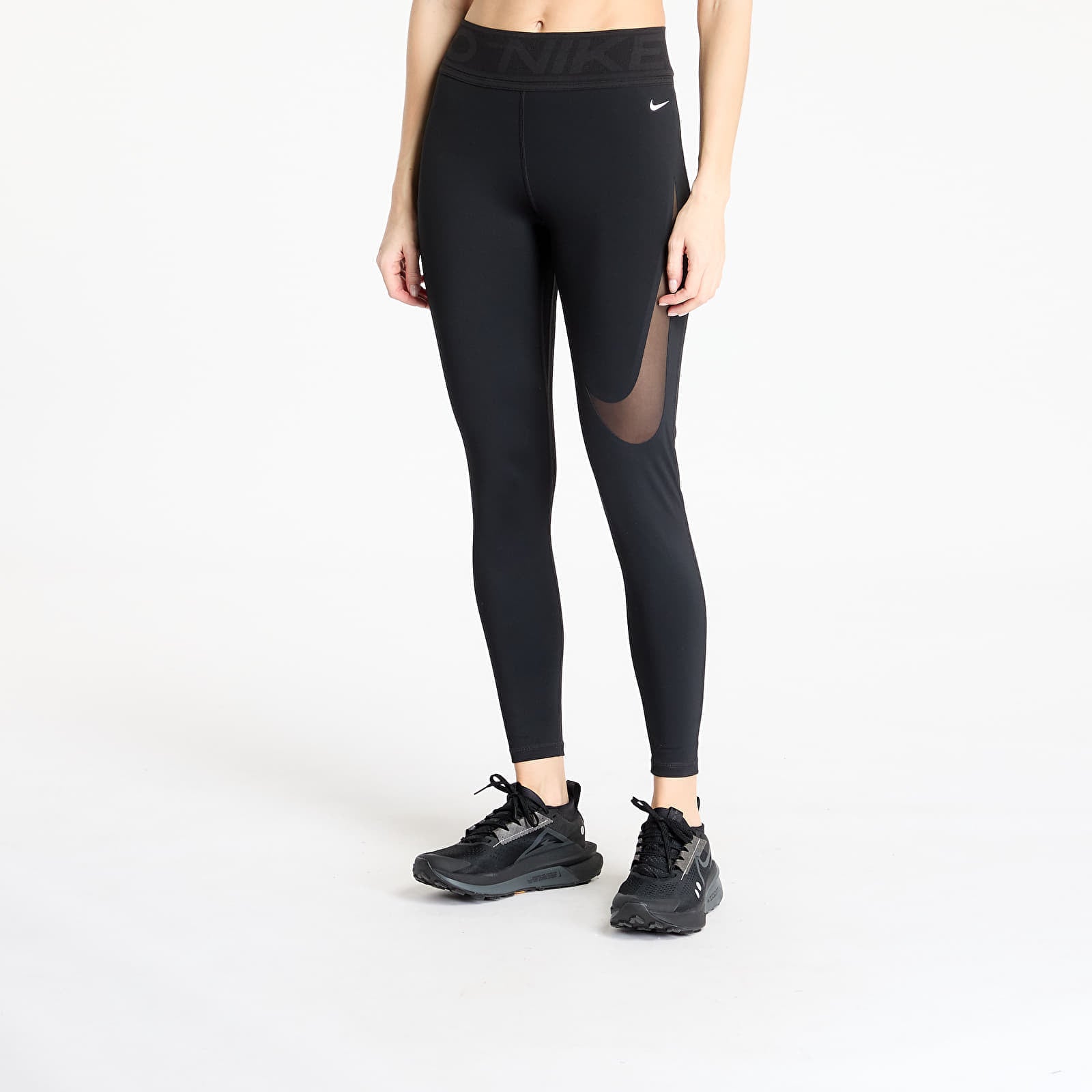 Nike Pro Sculpt Women's High-Waisted Full-Length Leggings Black- White M