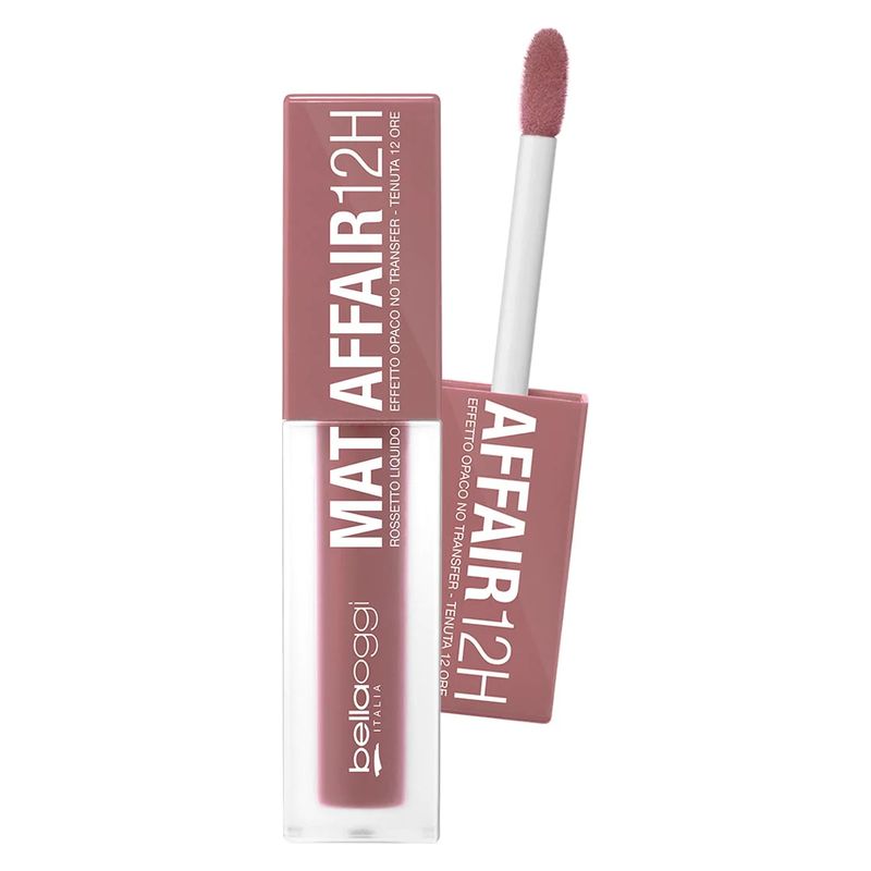 Bellaoggi Mat Affair 12H - Labial líquido efecto mate sin transferencia, 12 horas de duración, 02 - Undressed