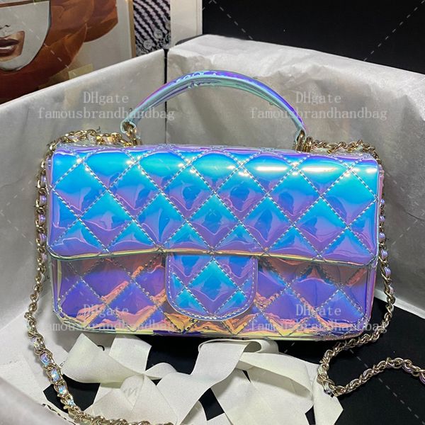 Mirror Quality Flap Bag 20CM Patent leather Crossbody Bag Luxury Shoulder Handbag With Box 24C06A
