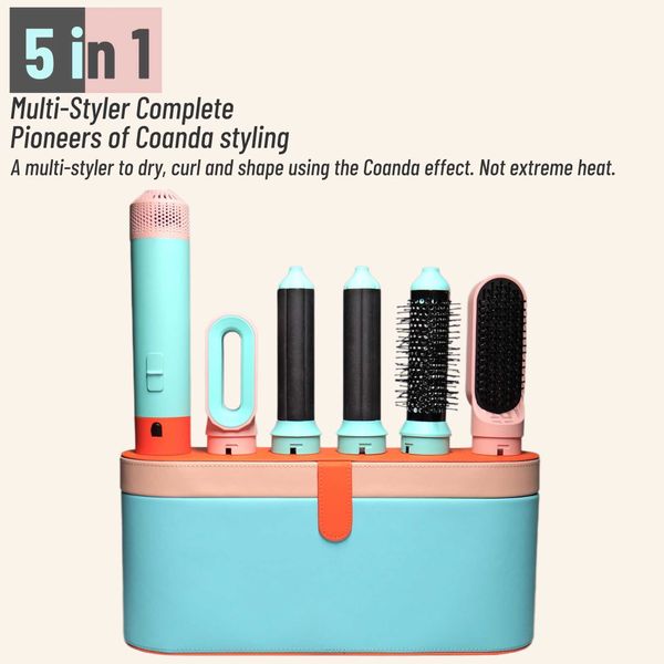 5-in-1 multi style new design hair dryer 5-in-1 with curling bucket hot air brush styling tool multi style W240803