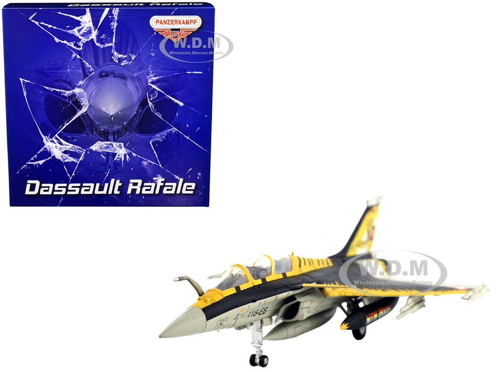 Dassault Rafale B Fighter Jet "NATO Tiger Meet" (2009) with Missile Accessories "Panzerkampf Wing" Series 1-72 Scale Model by Panzerkampf