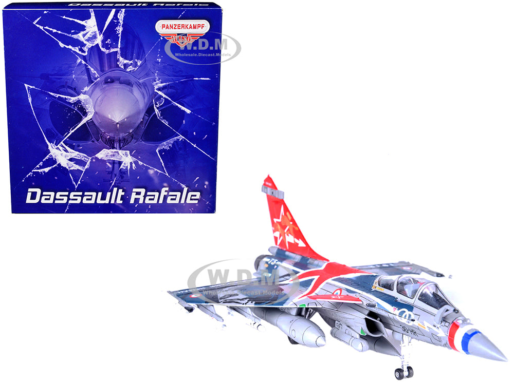 Dassault Rafale C Fighter Jet "Regiment de Chasse 2-30 Normandie-Niemen" 75th Anniversary Edition with Missile Accessories "Panzerkampf Wing" Series